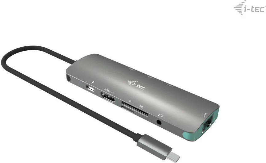 Dock za Nano LAN z napajalnikom 100W, siv I-Tec