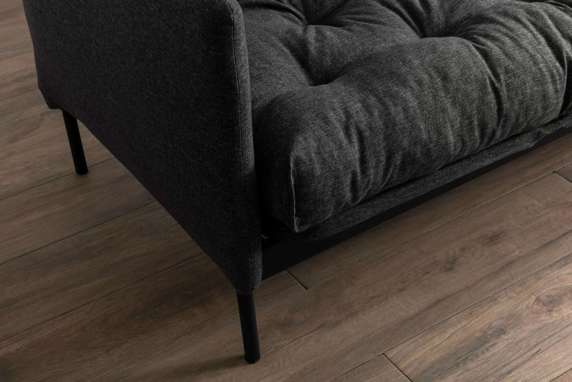 3-sedežni raztegljiv kavč Atelier del Sofa, temno siv