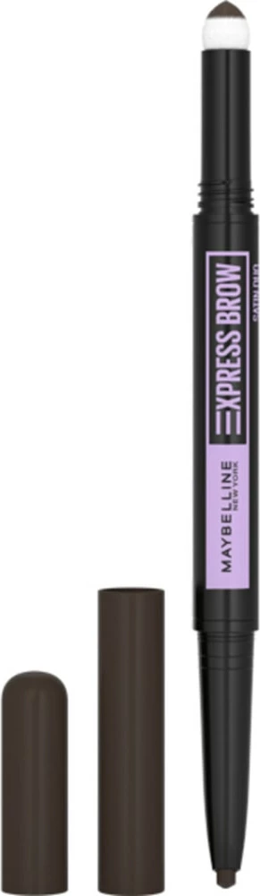 Svinčnik za obrvi Express Brow Satin Duo, Maybelline, 05 Black Brown, 0,71 g