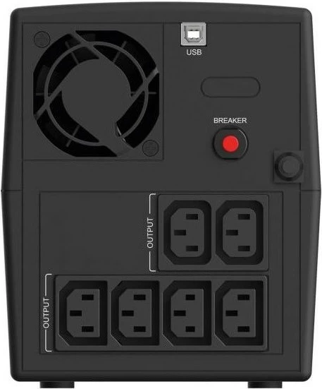 Naprava za neprekinjeno napajanje Infosec X1+ 1300 IEC, 1300VA, 720W, 6x C13, črn