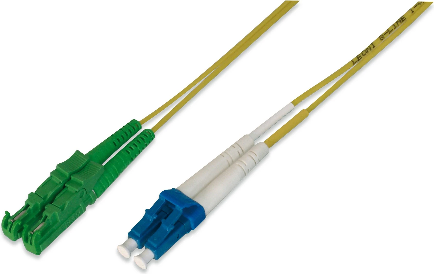 Optični kabel E-2000 na LC Digitus, OS2, 1 m, rumen