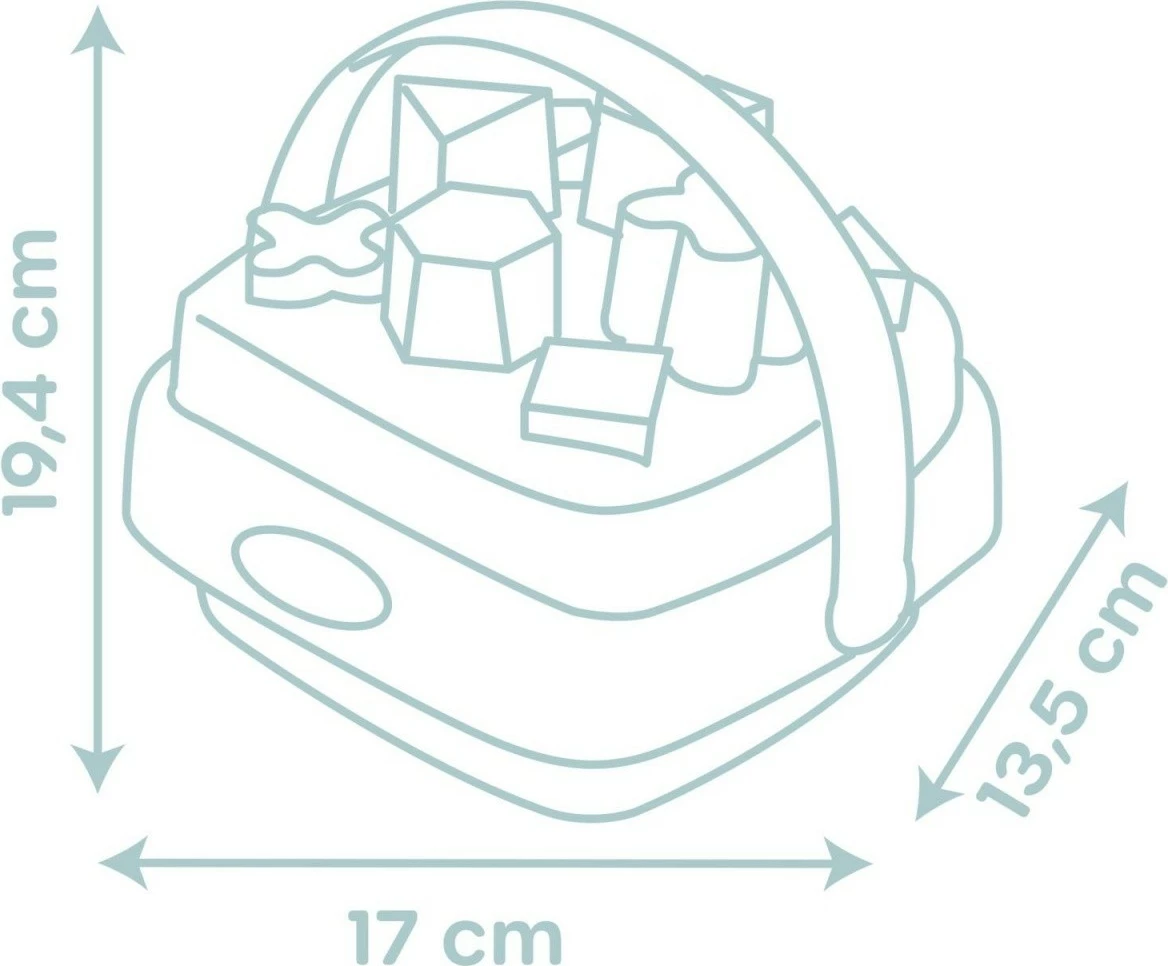 Edukativna igrača za razvrščanje oblik, Smoby, 8 oblik, večbarvna
