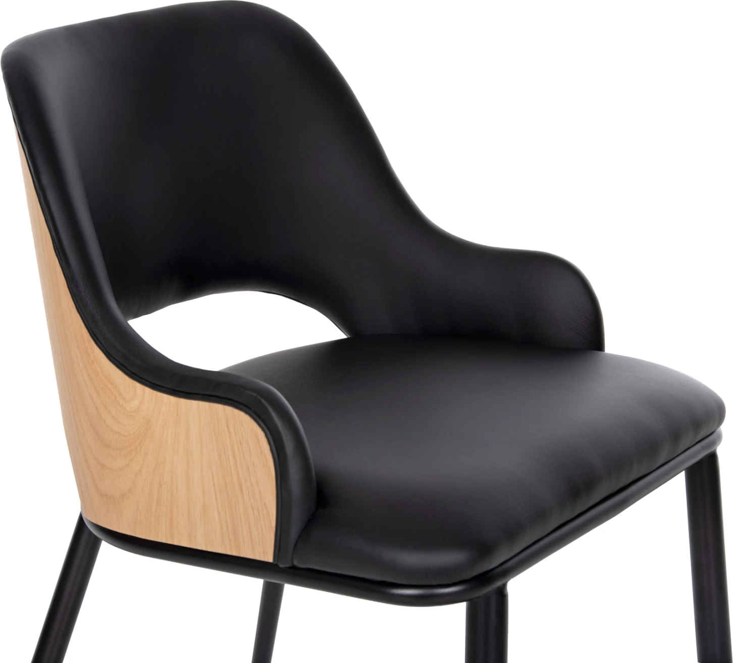 Jedilni set 5 kosov FH11971 miza DENTY & 4 stoli DELF (hrast-črna)