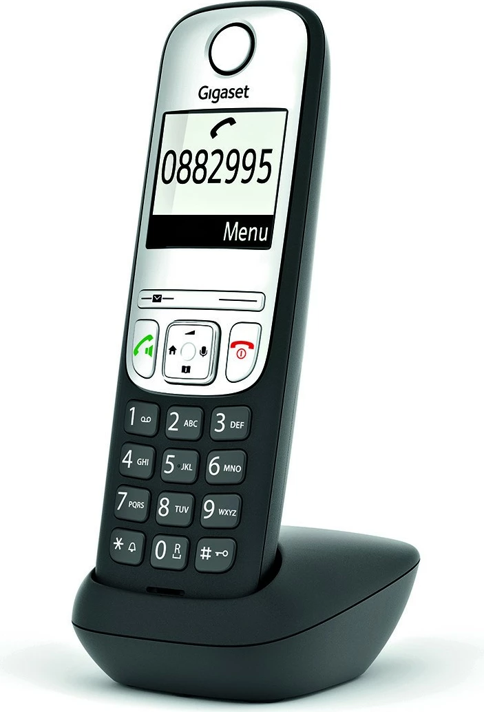 Brezžični telefon - dodatna slušalka z polnilcem Gigaset A690HX, črno/srebrna