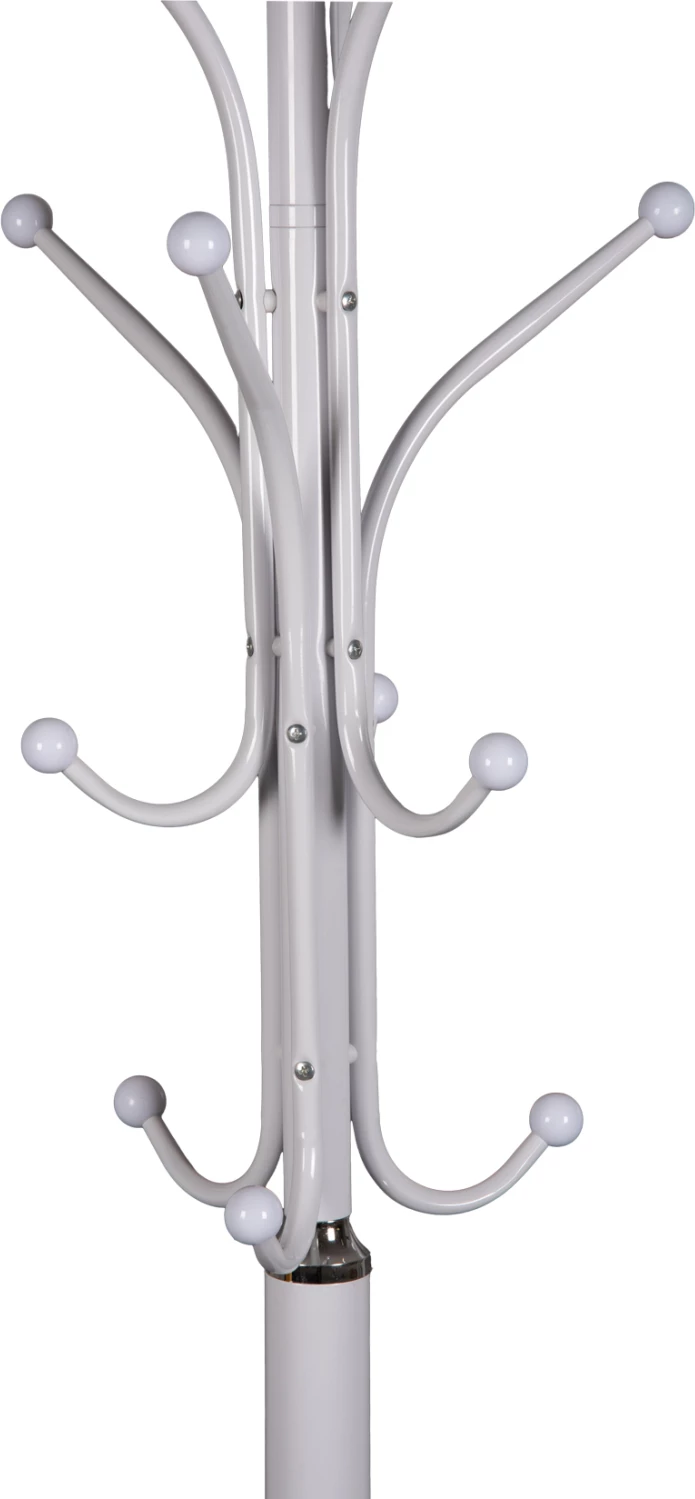 Talni obešalnik FH9573.02 kovinski 13 obešalnih mest-bela Φ37x180Hcm