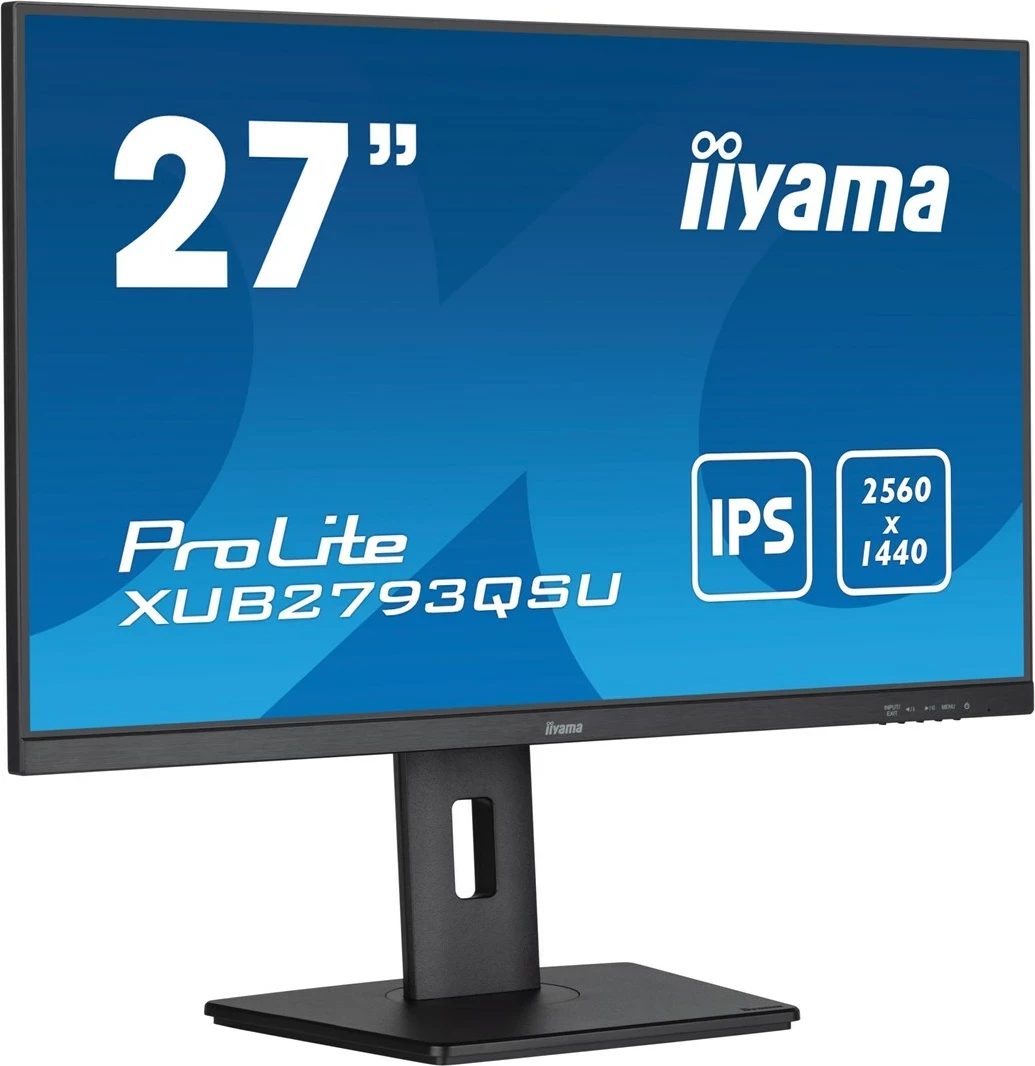 27" 2560 x 1440 LED IPS monitor, črn — IIYAMA XUB2793QSU-B7