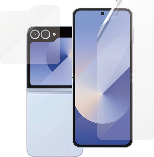 Zaščitni komplet folija in kaljeno steklo za Samsung Galaxy Z Flip 6, PanzerGlass