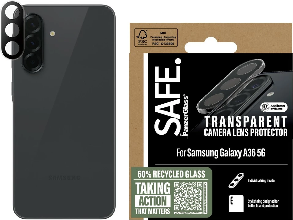 Prozoren zaščitni steklo za kamero PanzerGlass Samsung Galaxy A36 5G