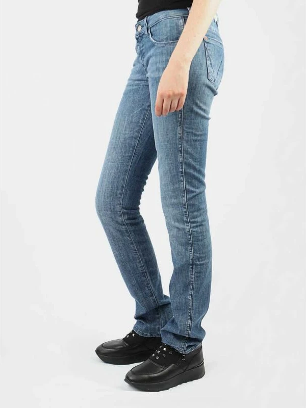Ozke ženske jeans hlače Wrangler, modre
