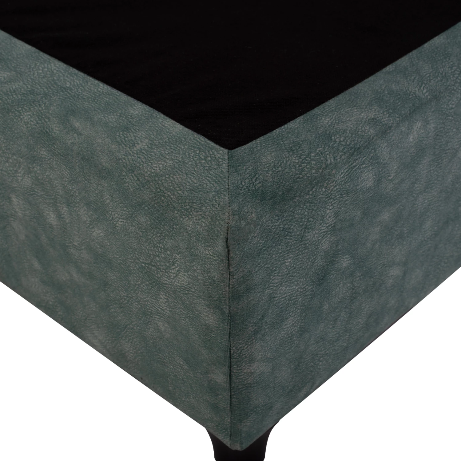 Postelja MILO FH652.27, zelena tkanina tipa NUBUCK, 90x200 cm