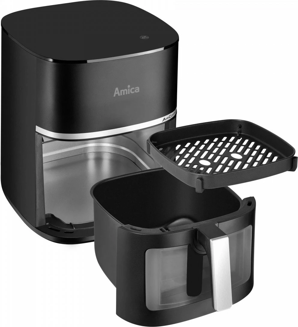 Zračna friteza 7,2 L, 1700 W, 10 programov, zaslon na dotik, okence za pregled, črna Amica AFM 6020