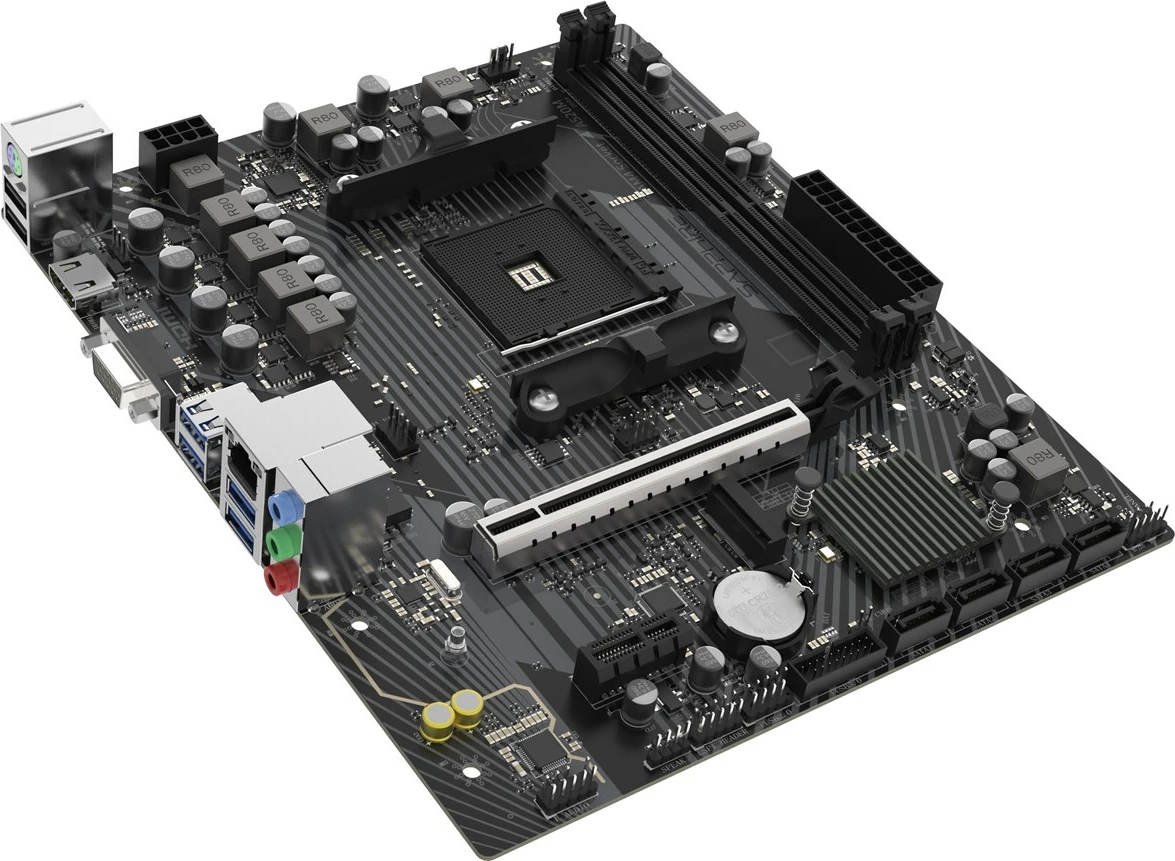 Matična plošča Sapphire A520M-E, Socket AM4, micro ATX, črna