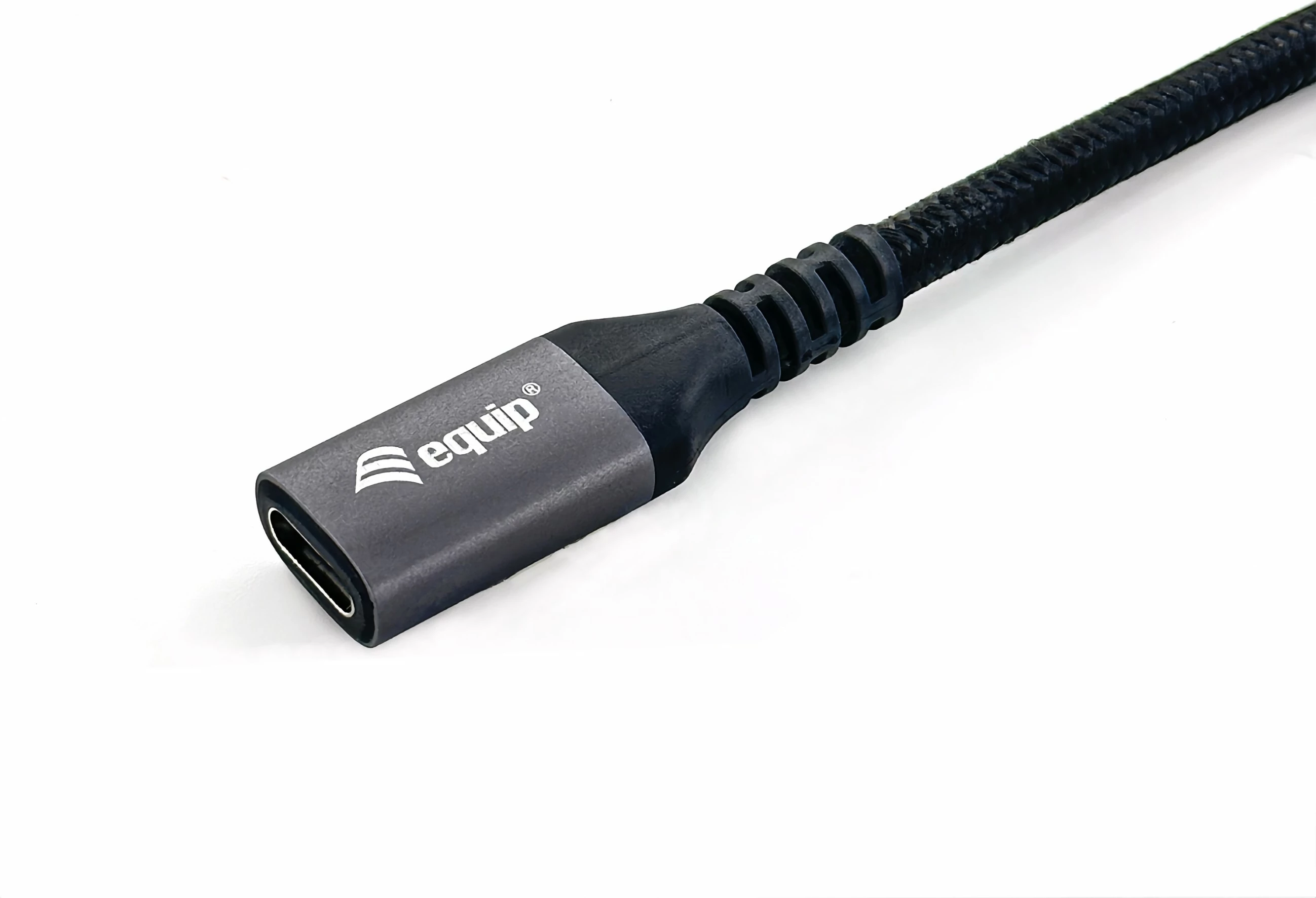 USB-C kabel 0,5 m, 10 Gbps, 4K/60Hz, 100W Equip 128370, črn
