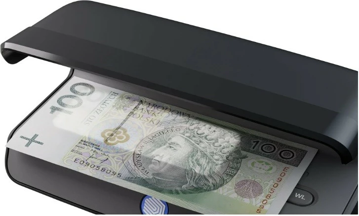 Tester za bankovce in dokumente Safescan 75 LED, črn