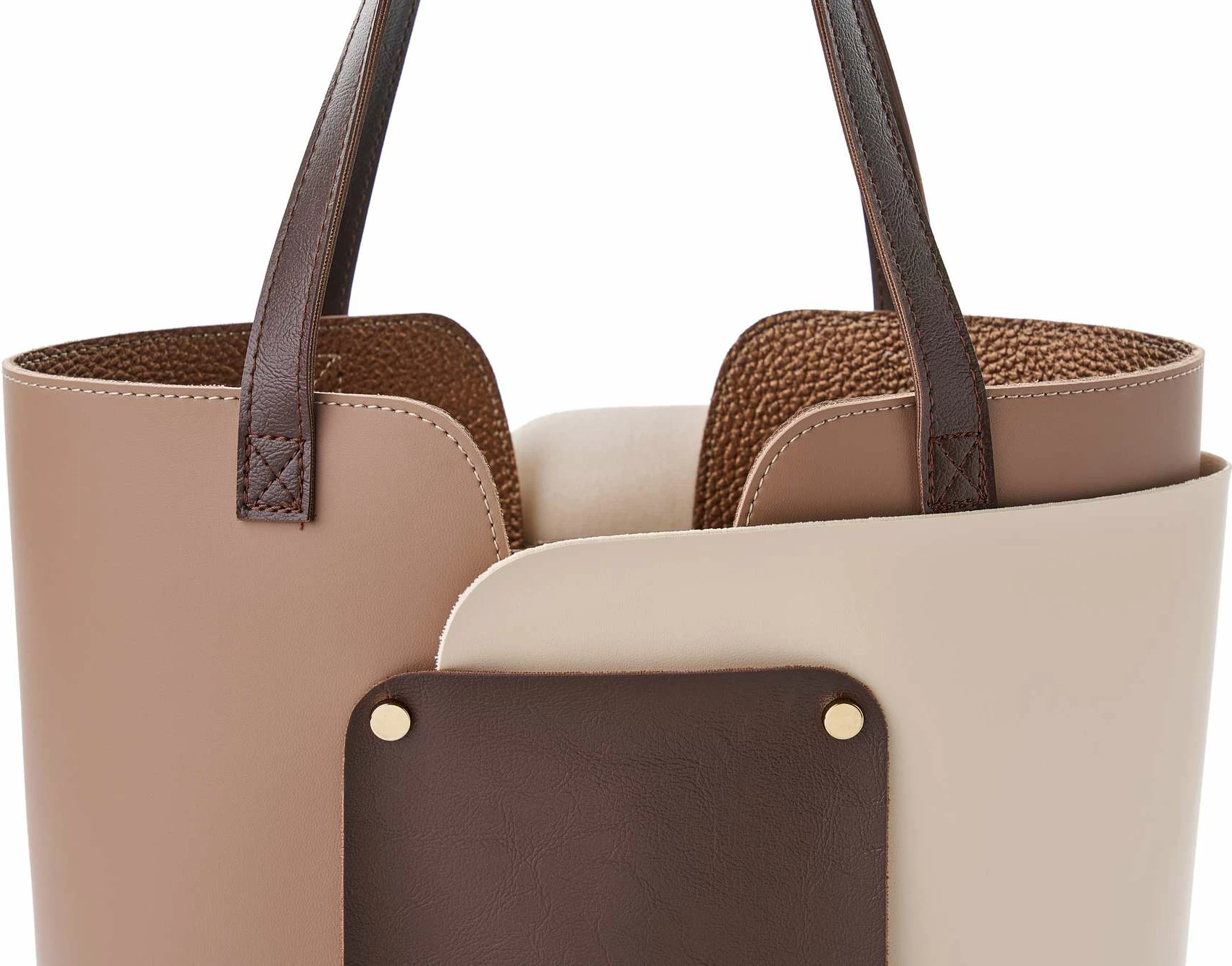 Tote torba, mink in krem, Lucky Bees, 1292