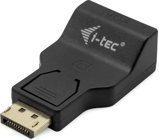 Adapter DisplayPort na VGA i-tec DP2VGAADA, črn
