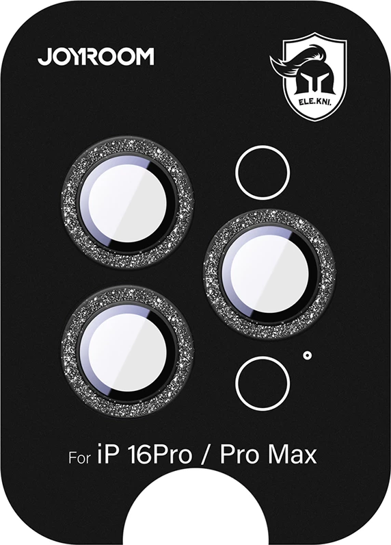 Stekleni zaščitnik leč Joyroom JR-MSF0303 za iPhone 16 Pro/16 Pro Max, črn