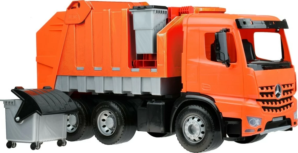 Igrača tovornjak Lena Giga Trucks, plastika, oranžna/siva