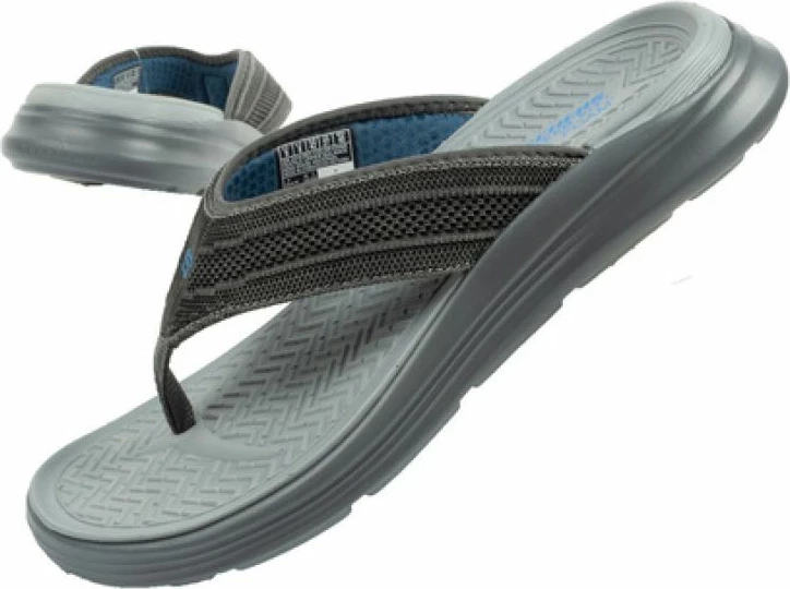 Natikači Skechers za moške, sivi