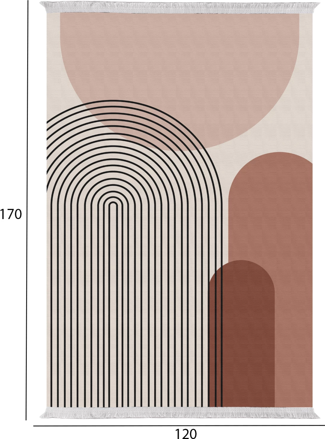 Tepih s resicami Josiane FH7677.48, večbarven, 120x170 cm