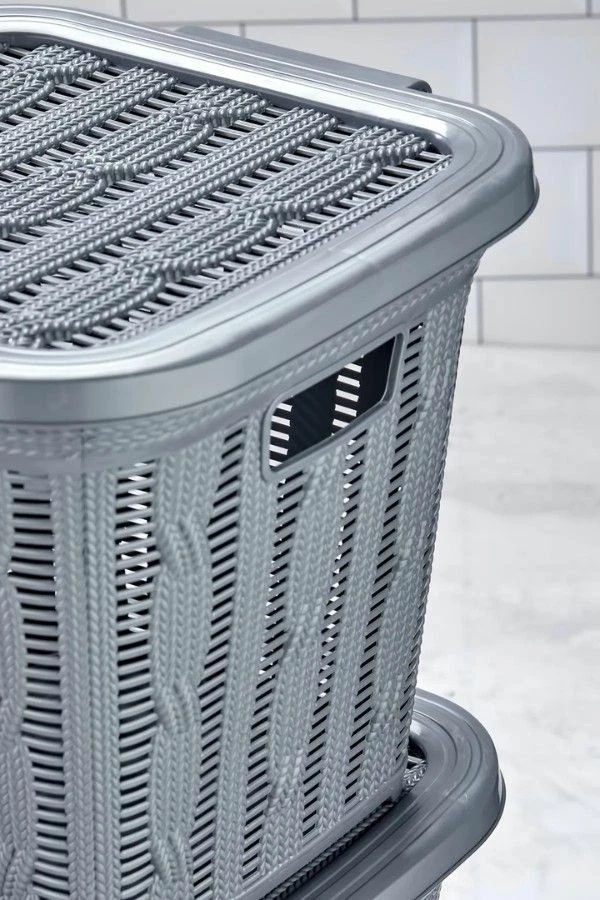 Košara za perilo, 2 kosa Mijölnir PZR-071, antracit