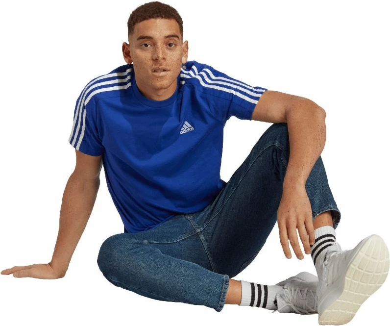 Majica za moške, adidas, modra