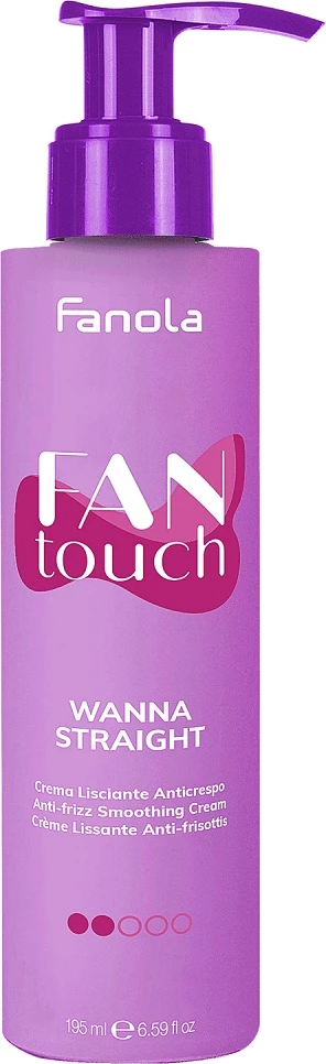 Krema za oblikovanje las, proti frizu Fanola FanTouch Wanna Straight, 195 ml, za ženske