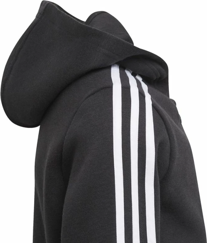 Duks s kapuco za fante adidas, črn