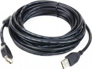 USB kabel 1,8 m, USB 2.0 A M/FM, črn — Gembird
