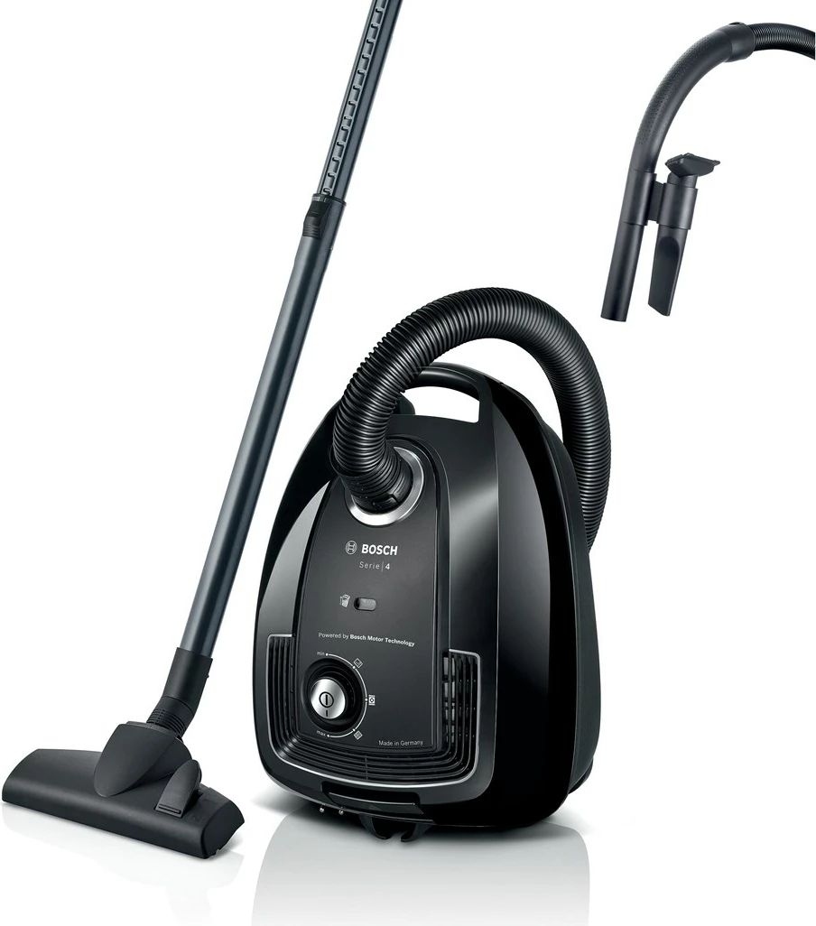 Cilindrični sesalnik Bosch Serie 4 BGB38BA1, 4 L, 600 W, črn