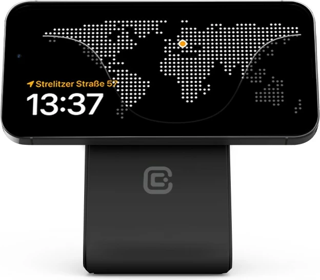 Brezžični polnilec 3-v-1 MagSpot z MagSafe, CRONG, za iPhone, Apple Watch in AirPods, 20 W, črn