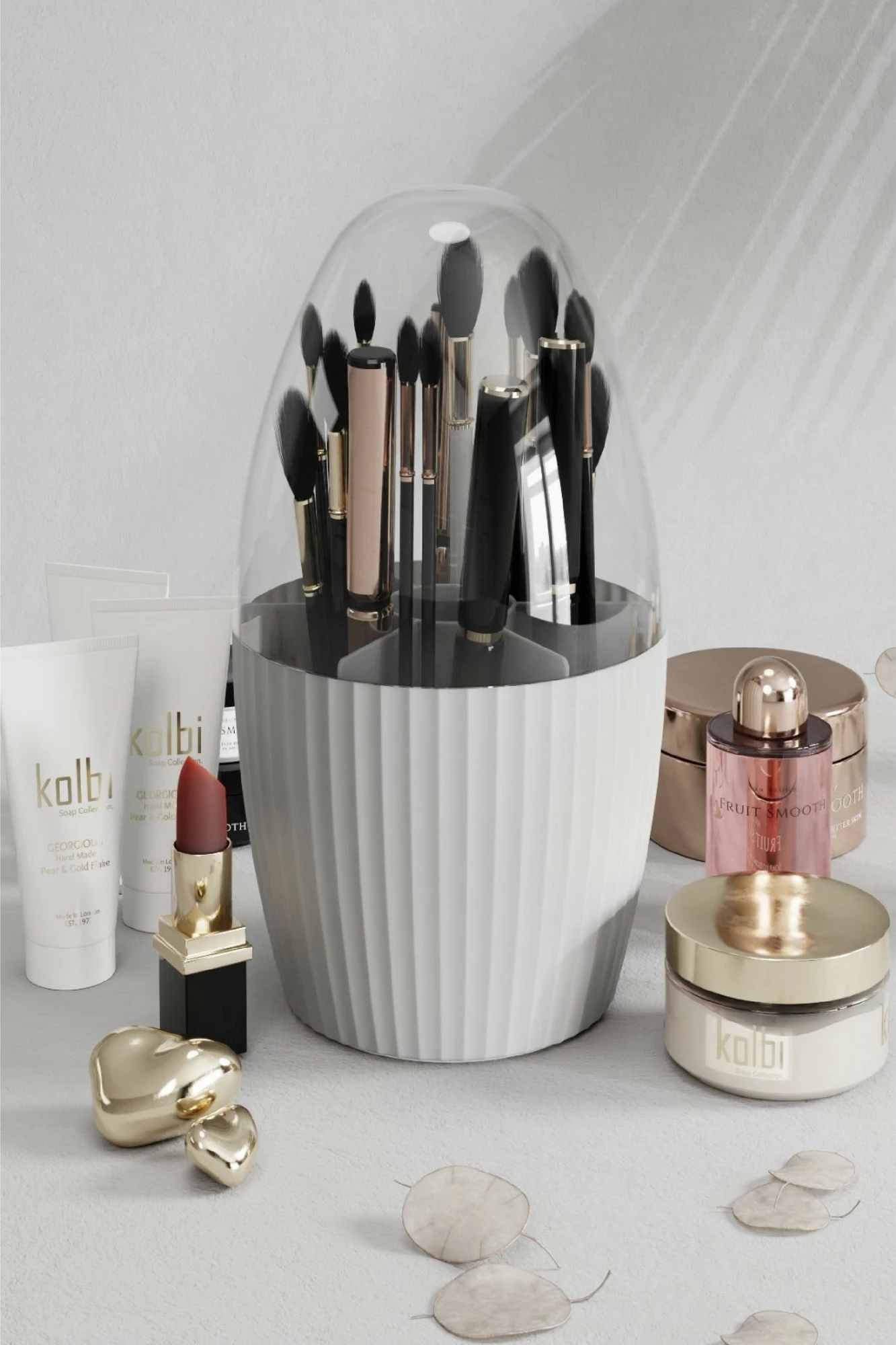 Organizator za make-up Hermia Concept Fnsorgnzr, bel