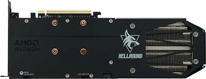 Grafična kartica RX 9060 XT Hellhound OC PowerColor 8GB, črna