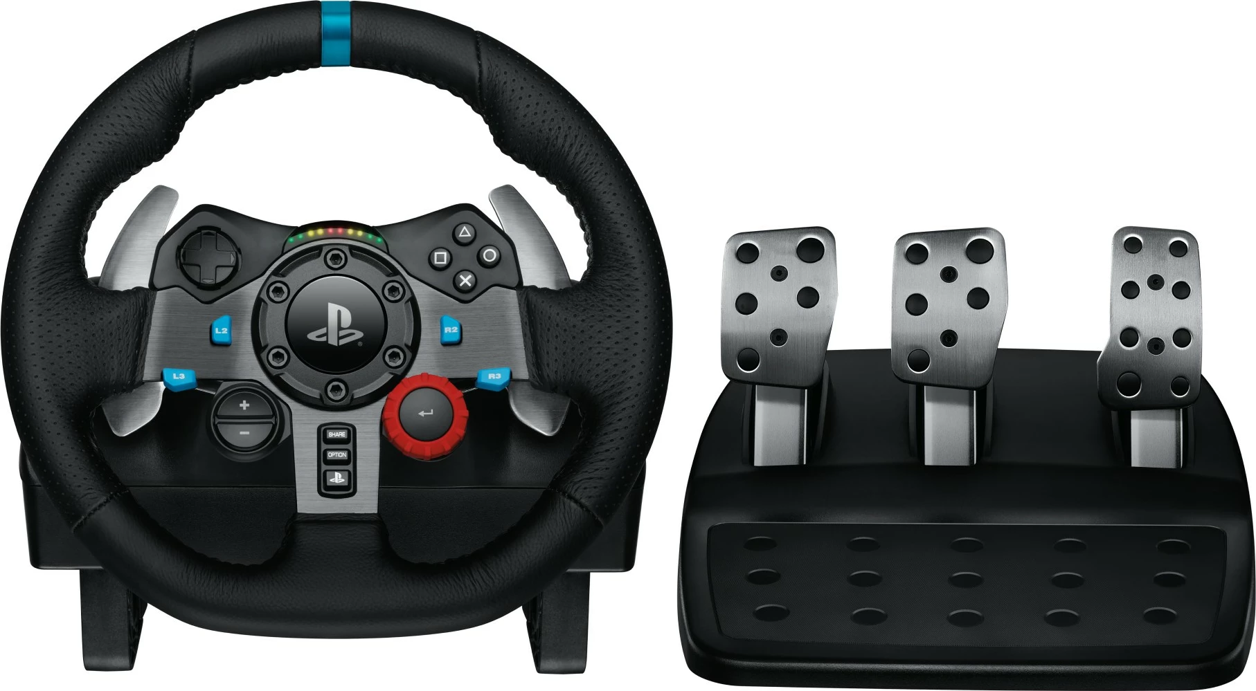 Dirkalni volan Logitech G G29 Driving Force, PlayStation 5 in PlayStation 4, USB 2.0, črn