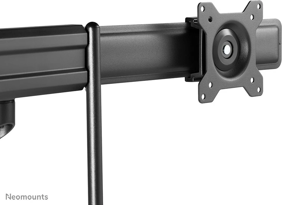 Nagibno stojalo za dva monitorja Neomounts DS75-450BL2, objemka/gnom, 8 kg, 17"-32", 100 x 100 mm, črno