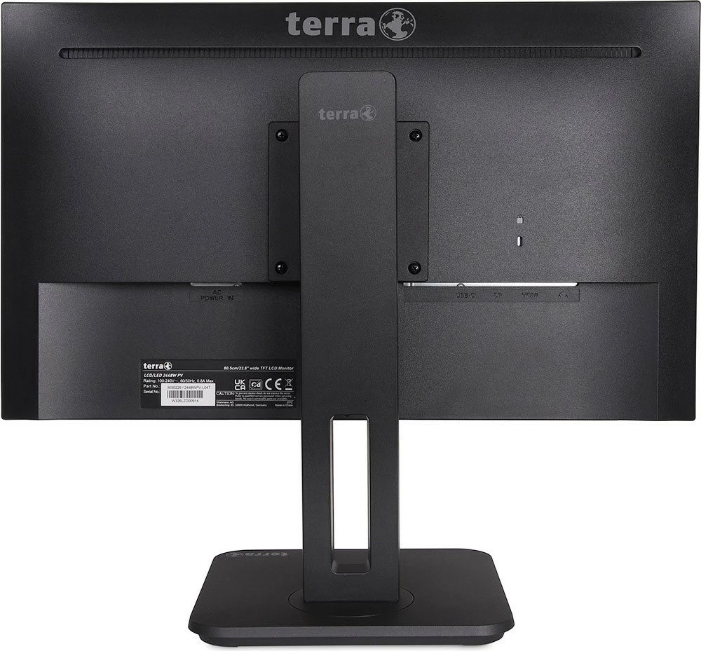 Monitor 23,8-palčni Terra 3030238, Full HD, LED, 100 Hz, črn