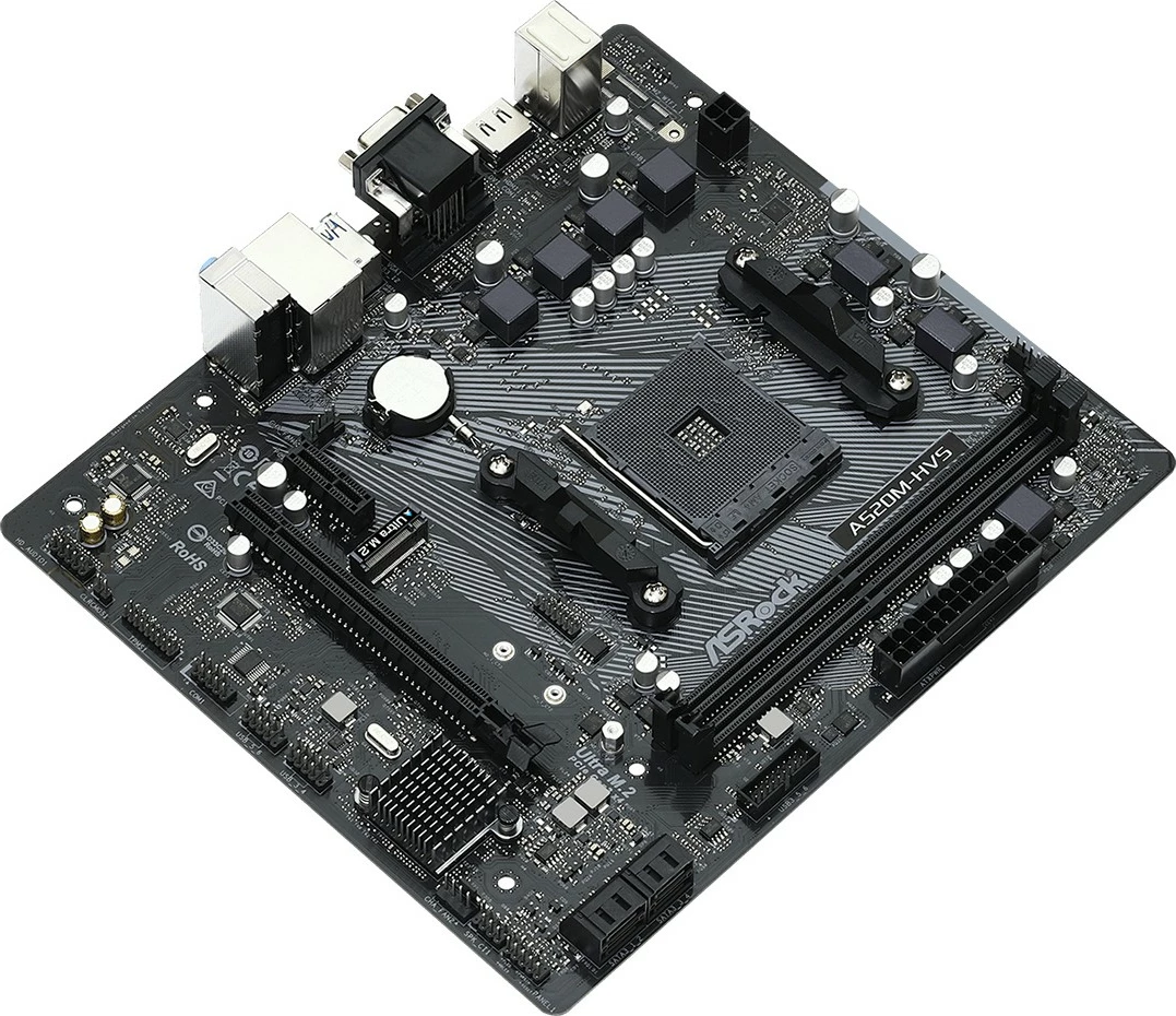Plošča AM4 ASRock A520M-HVS, micro ATX