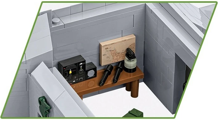 Model bunkerja, Cobi Klocki German Bunker Regelbau 667, 642 delov, z figuricami, plastika
