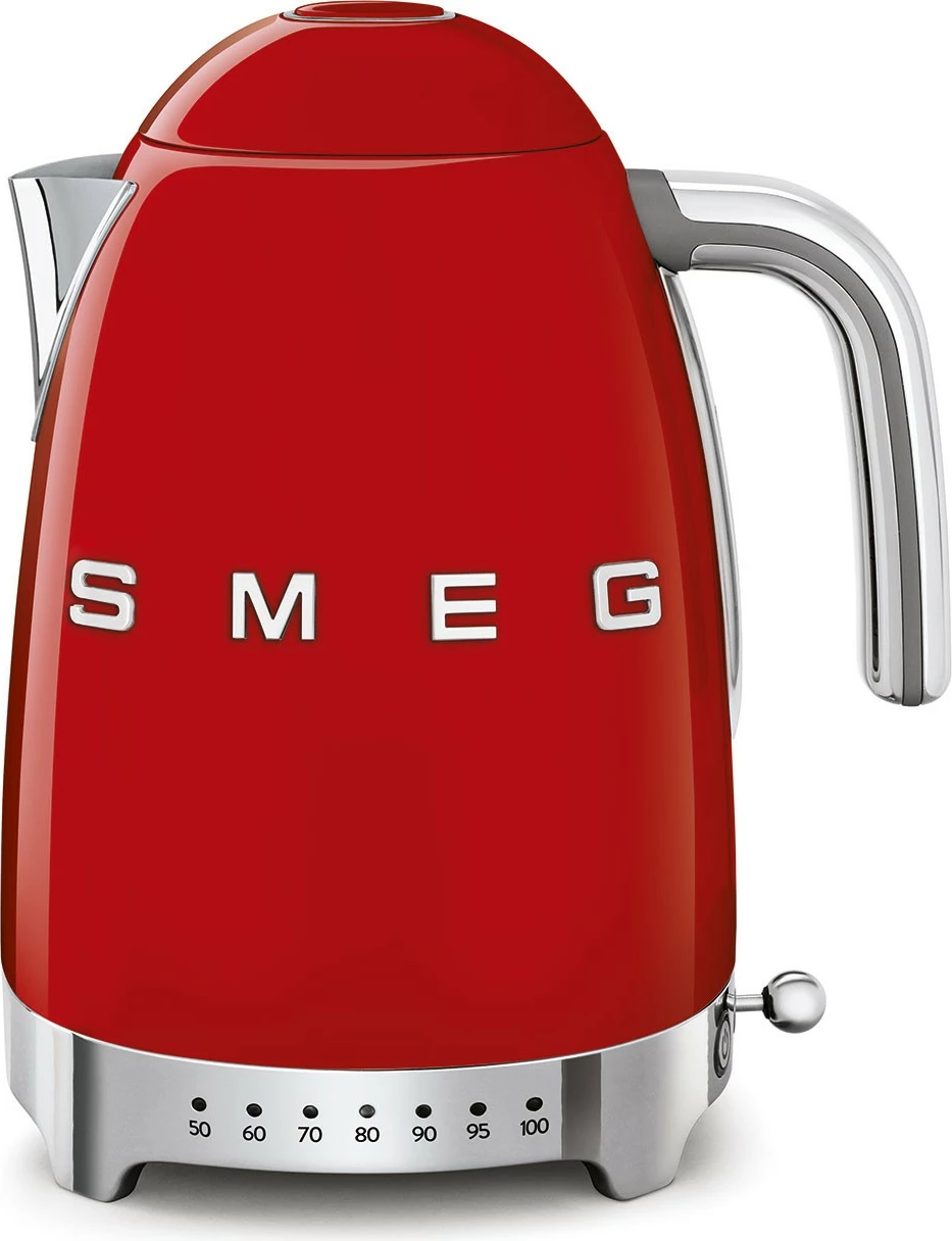 Električni kuhalnik vode SMEG KLF04RDEU, 1,7 L, retro stil, rdeč