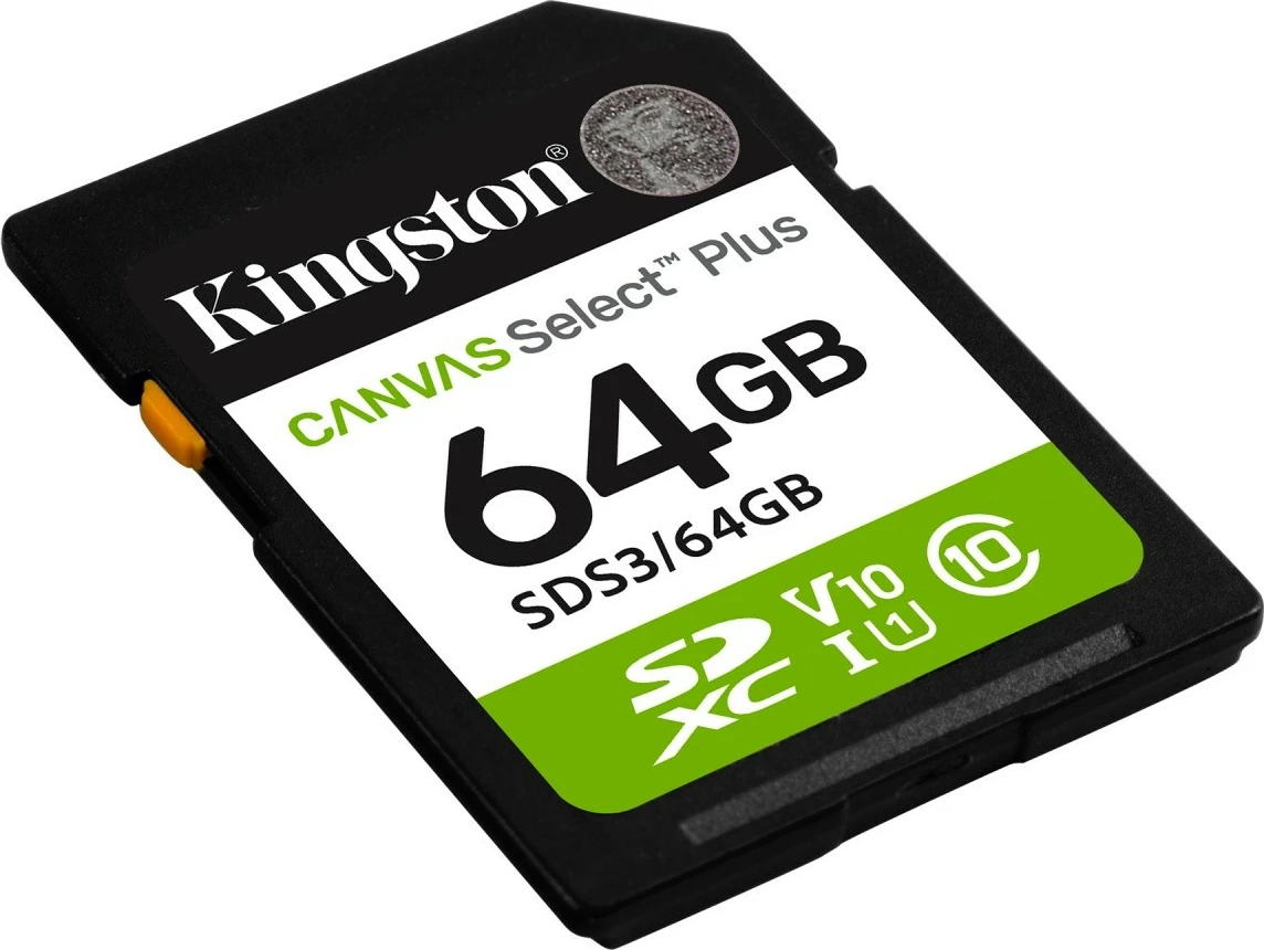 SD kartica Kingston Canvas Select Plus Gen3, 64GB, SDXC, Class10, UHS-I