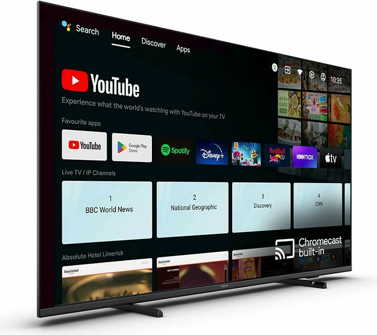 LED televizor 55 inč, 4K Ultra HD, Android TV, Chromecast, Philips 55HFL4518U/12, črn