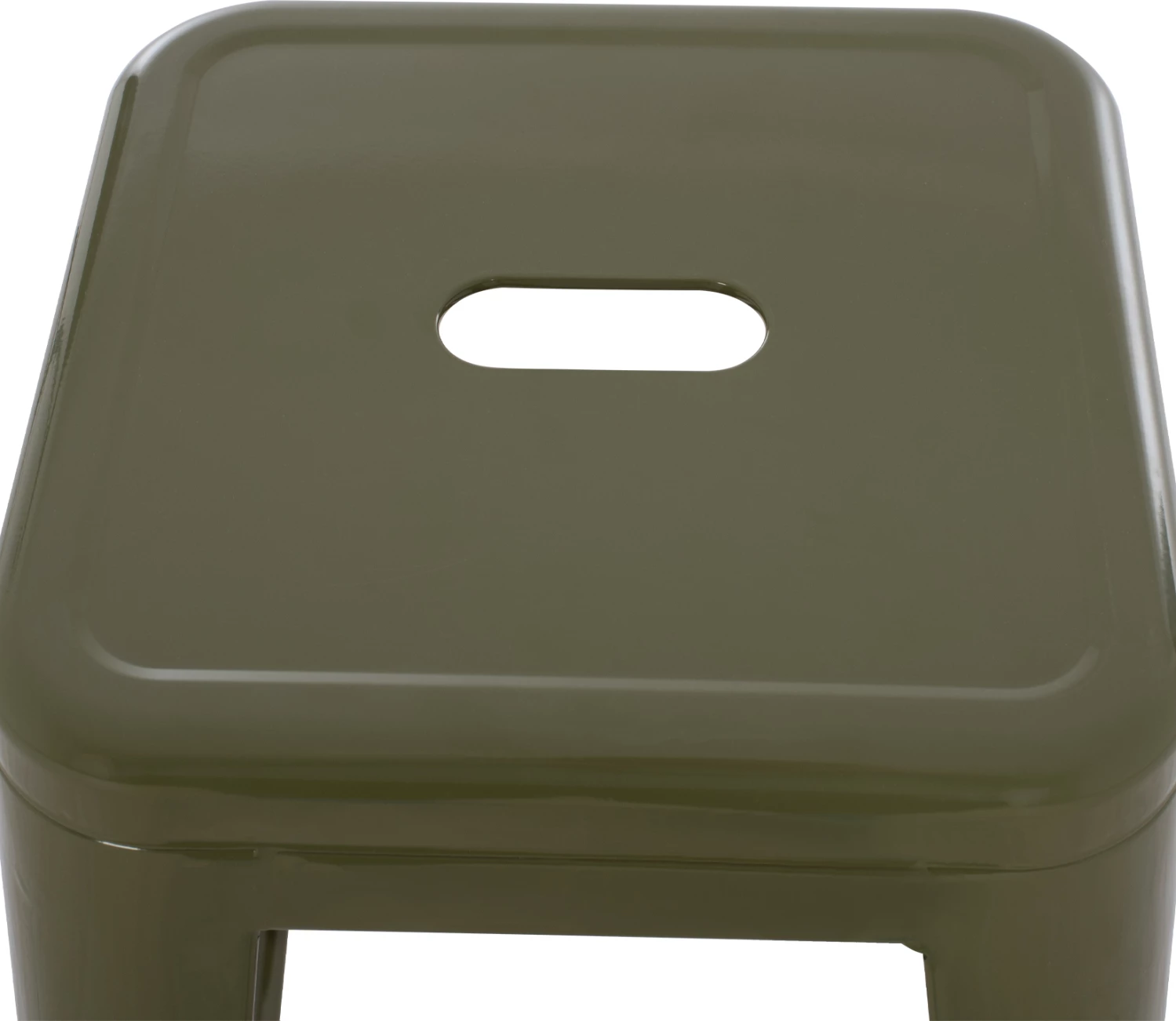 Kovinski barski stol Melita v temno olivno zeleni barvi FH8642.03 43x43x78 cm