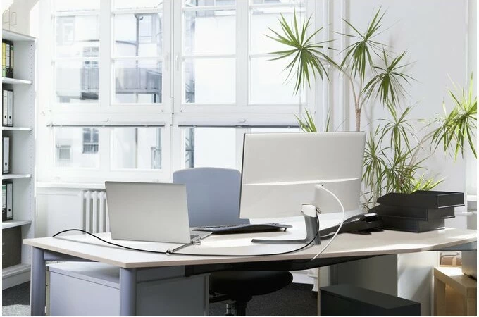 Varnostni kabel 3-v-1 z ključem, dve glavi, ogljikovo jeklo, srebrn - Kensington Universal