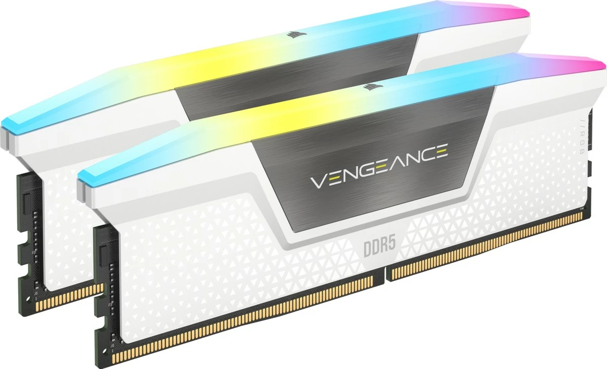 DDR5 64GB (2x32GB) 5200 MHz RGB pomnilnik Corsair Vengeance, večbarven