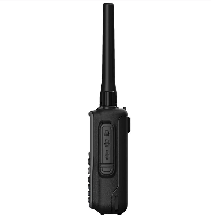 Kompakten walkie-talkie Baofeng UV-5R EU MINI, Bluetooth, USB-C, letalski pas, črn