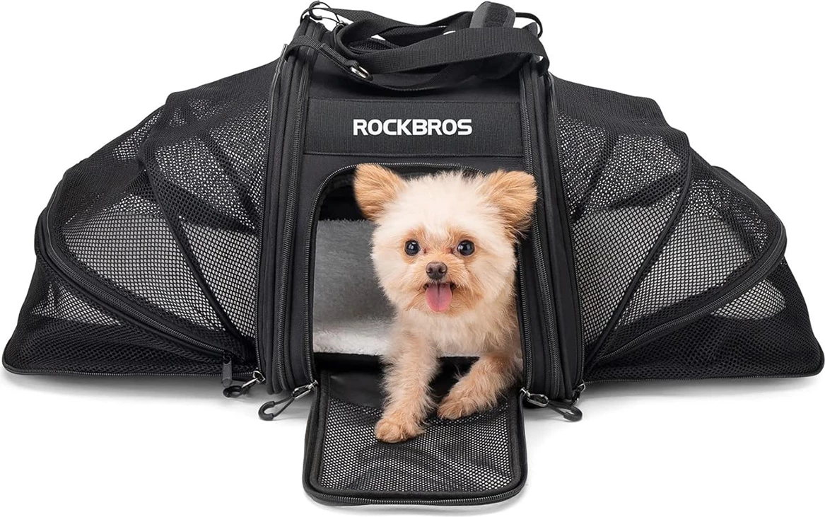 Prenosna torba za živali Rockbros 30140028001, 25 L, črna