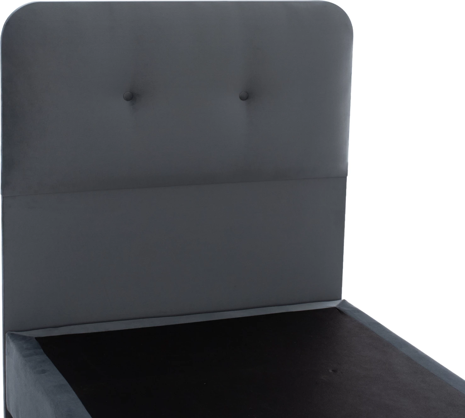 Postelja DOLORES FH649.10 siva žamet 90x200 cm