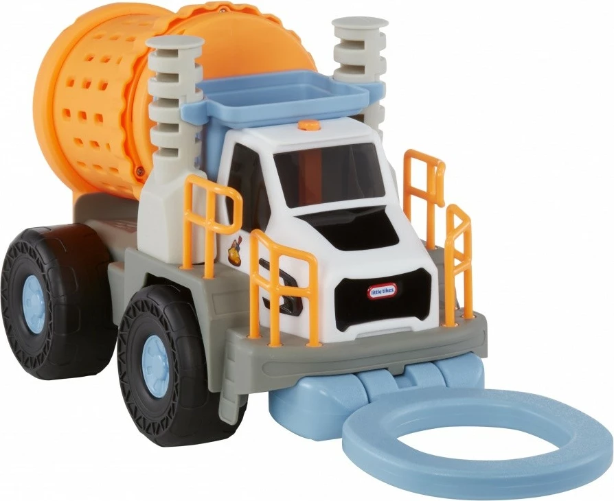 Set kamion rudarski Little Tikes Mining Truck Big Adventures, plastika, 27 cm, azurno/sivo/oranžno/belo