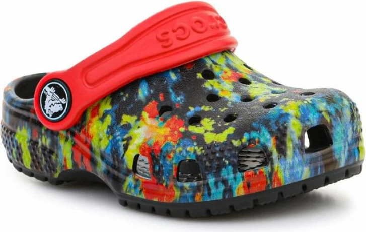 Otroške natikače Crocs Classic Tie Dye, večbarvne