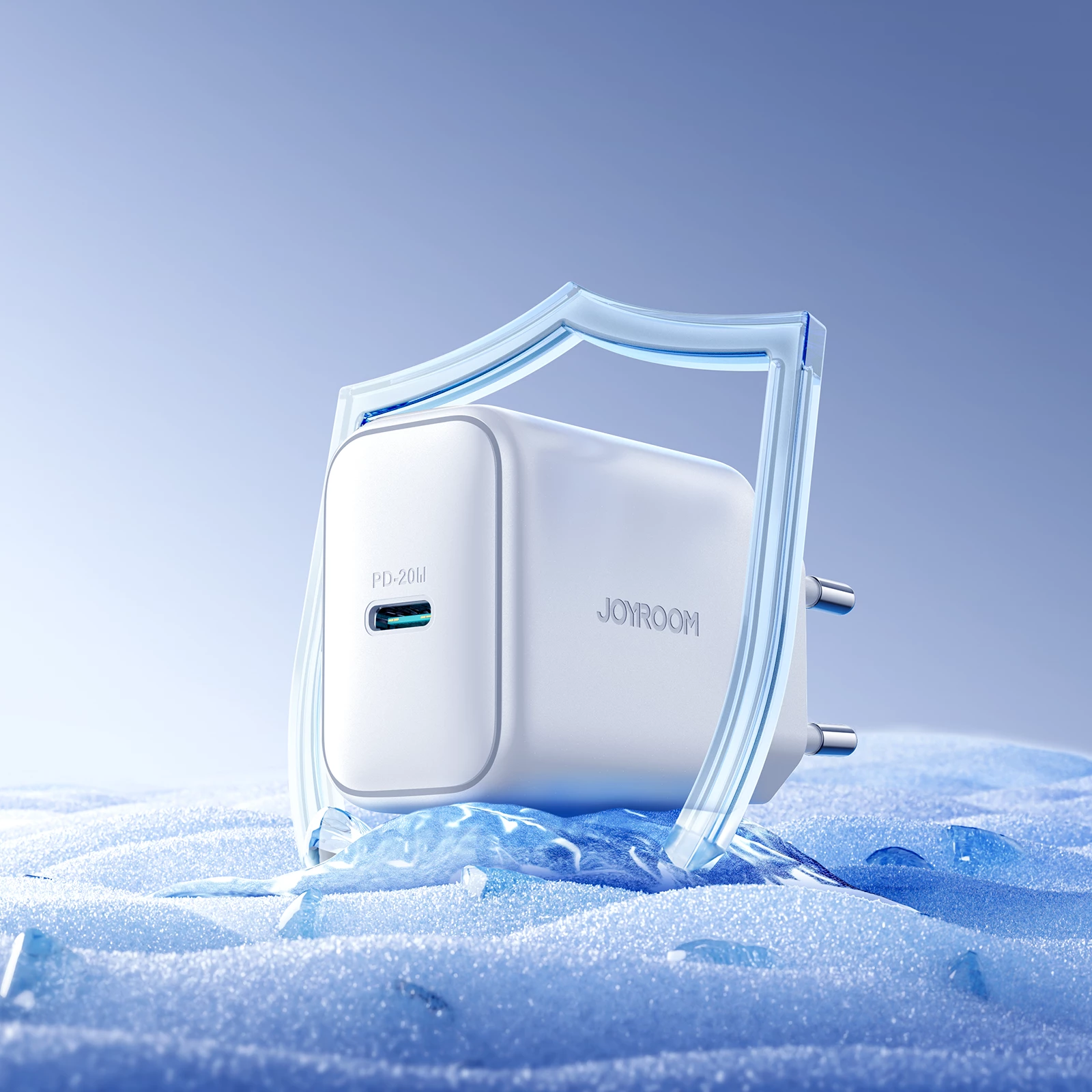 Stenski polnilec Joyroom JR-TCF20, USB-C, 20 W, bel